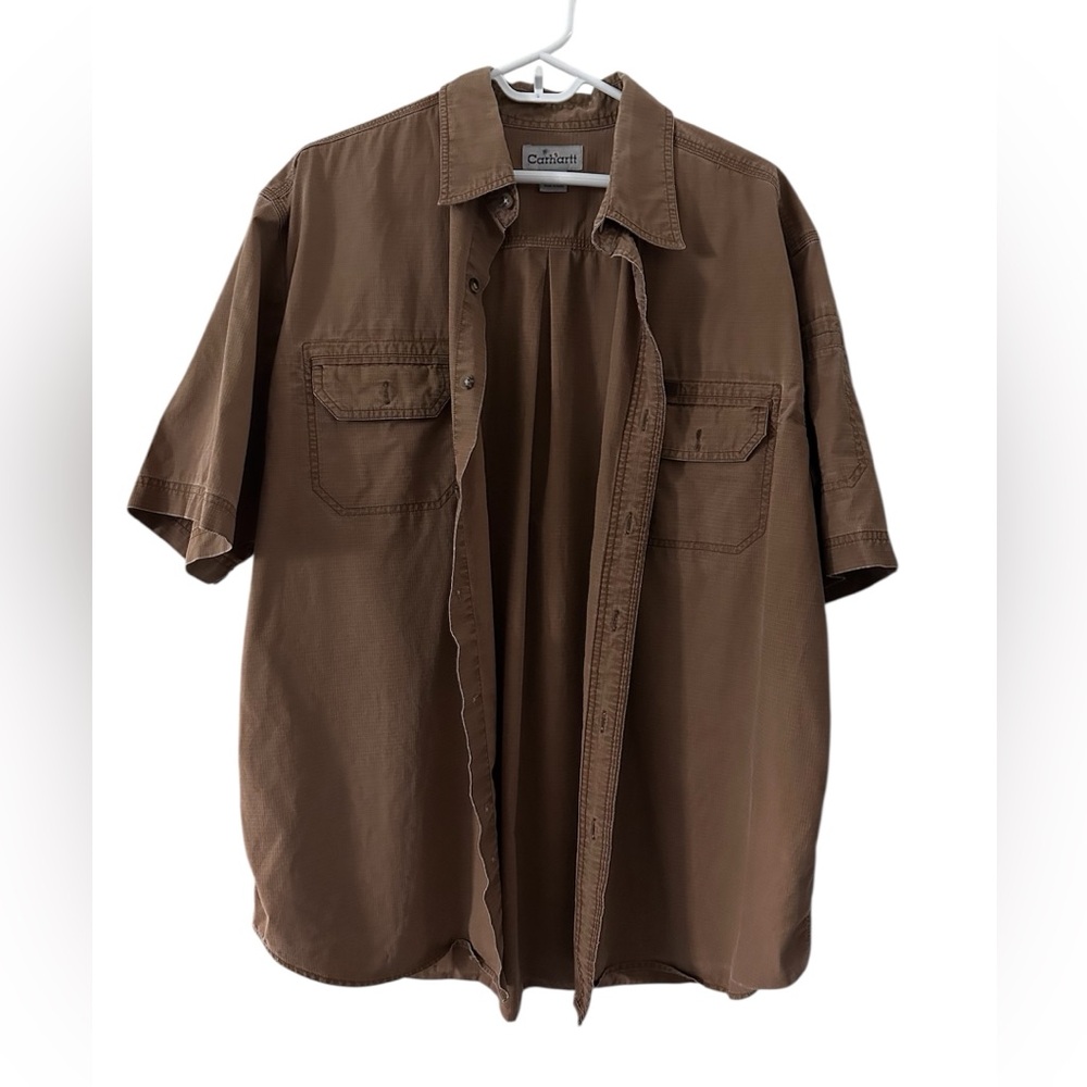Carhartt Men's Brown Short Sleeve Shirt